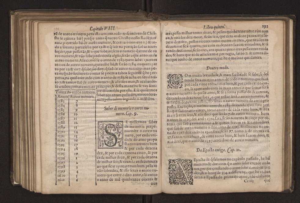 Chronographia reportorio dos tempos, no qual se contem VI. partes, s. dos tempos, esphera, cosmographia, & arte da navega��o, astrologia rustica, & dos tempos, & pronostica��o dos eclipses, cometas, & samenteiras. O calendario romano, c� os eclypses ate 630. E no fim o uso, & fabrica da balhestilha, & quadrante gyometrico, com hum tratado dos relogios 206