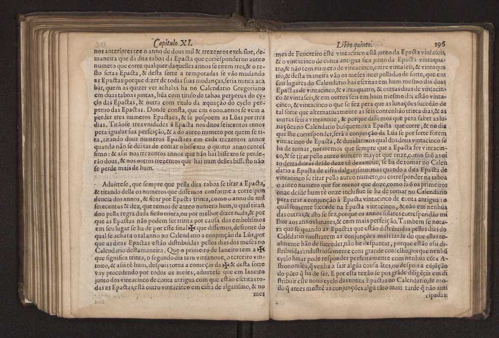 Chronographia reportorio dos tempos, no qual se contem VI. partes, s. dos tempos, esphera, cosmographia, & arte da navegao, astrologia rustica, & dos tempos, & pronosticao dos eclipses, cometas, & samenteiras. O calendario romano, c os eclypses ate 630. E no fim o uso, & fabrica da balhestilha, & quadrante gyometrico, com hum tratado dos relogios 210