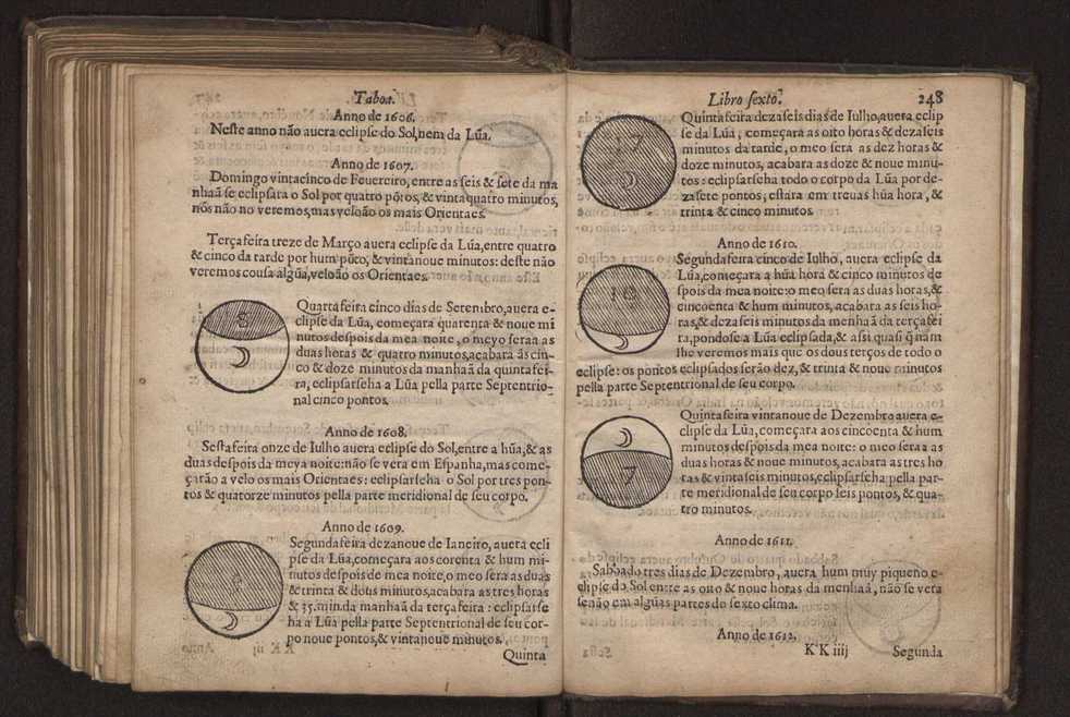 Chronographia reportorio dos tempos, no qual se contem VI. partes, s. dos tempos, esphera, cosmographia, & arte da navegao, astrologia rustica, & dos tempos, & pronosticao dos eclipses, cometas, & samenteiras. O calendario romano, c os eclypses ate 630. E no fim o uso, & fabrica da balhestilha, & quadrante gyometrico, com hum tratado dos relogios 260