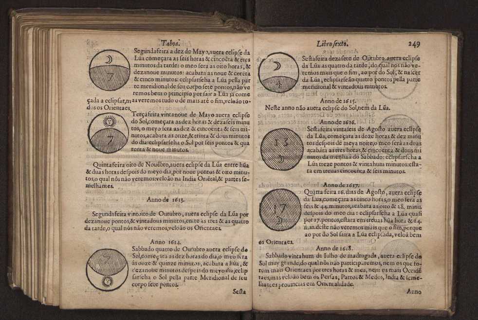 Chronographia reportorio dos tempos, no qual se contem VI. partes, s. dos tempos, esphera, cosmographia, & arte da navegao, astrologia rustica, & dos tempos, & pronosticao dos eclipses, cometas, & samenteiras. O calendario romano, c os eclypses ate 630. E no fim o uso, & fabrica da balhestilha, & quadrante gyometrico, com hum tratado dos relogios 261