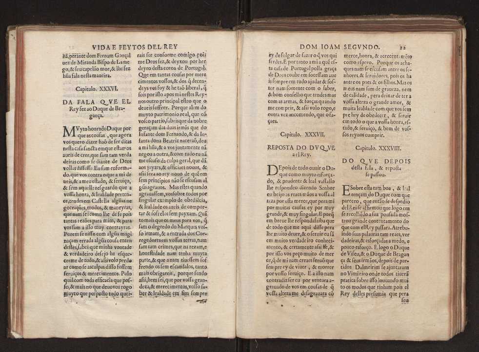 [Chronica dos valerosos e insignes feitos del Rey Dom Ioo II. de gloriosa memoria : em que se refere, sua vida, suas virtudes, seu magnanimo esforo, excellentes costumes, & seu christianissimo zelo] 33