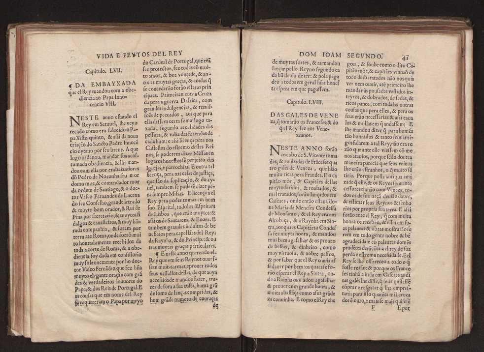 [Chronica dos valerosos e insignes feitos del Rey Dom Ioo II. de gloriosa memoria : em que se refere, sua vida, suas virtudes, seu magnanimo esforo, excellentes costumes, & seu christianissimo zelo] 52