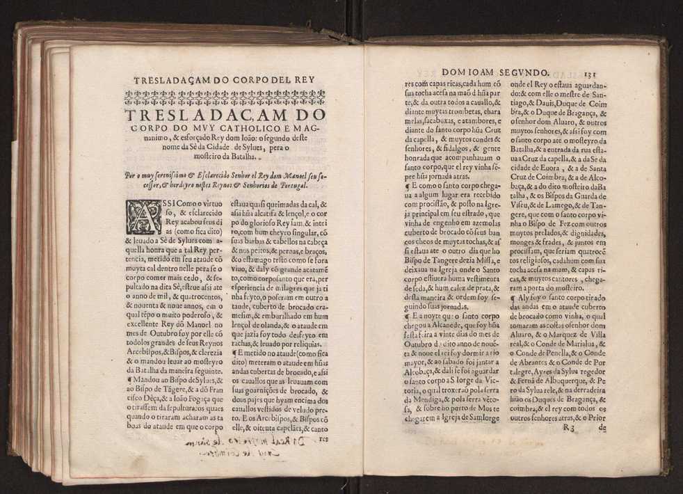 [Chronica dos valerosos e insignes feitos del Rey Dom Ioo II. de gloriosa memoria : em que se refere, sua vida, suas virtudes, seu magnanimo esforo, excellentes costumes, & seu christianissimo zelo] 143