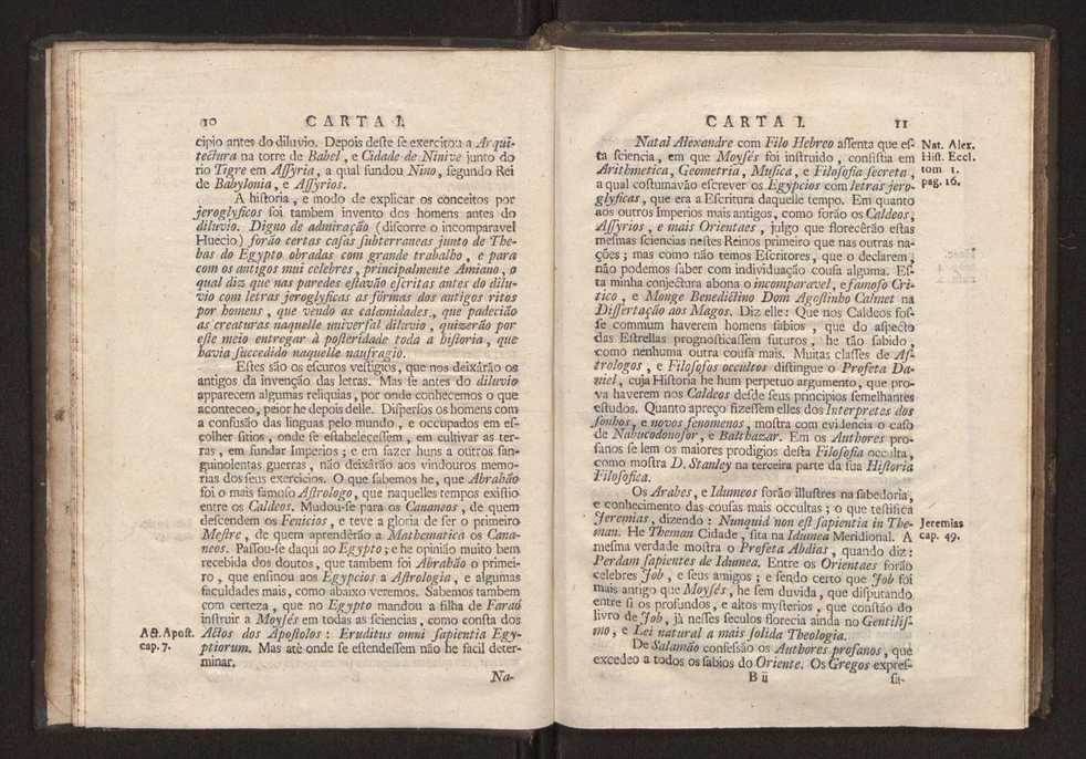 Cartas, em que se d notcia da origem, e progresso das sciencias, escritas ao doutor Jos da Costa Leito por hum seu amigo, e dadas  luz pelo mesmo para utilidade dos curiosos 7