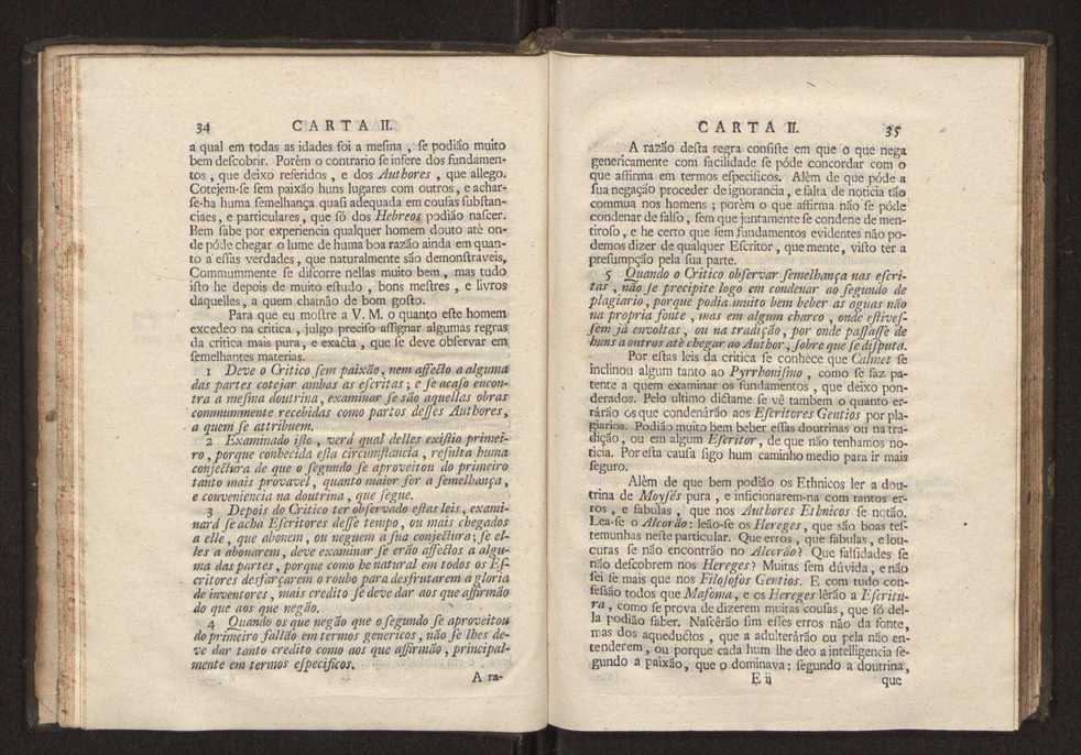 Cartas, em que se d notcia da origem, e progresso das sciencias, escritas ao doutor Jos da Costa Leito por hum seu amigo, e dadas  luz pelo mesmo para utilidade dos curiosos 19