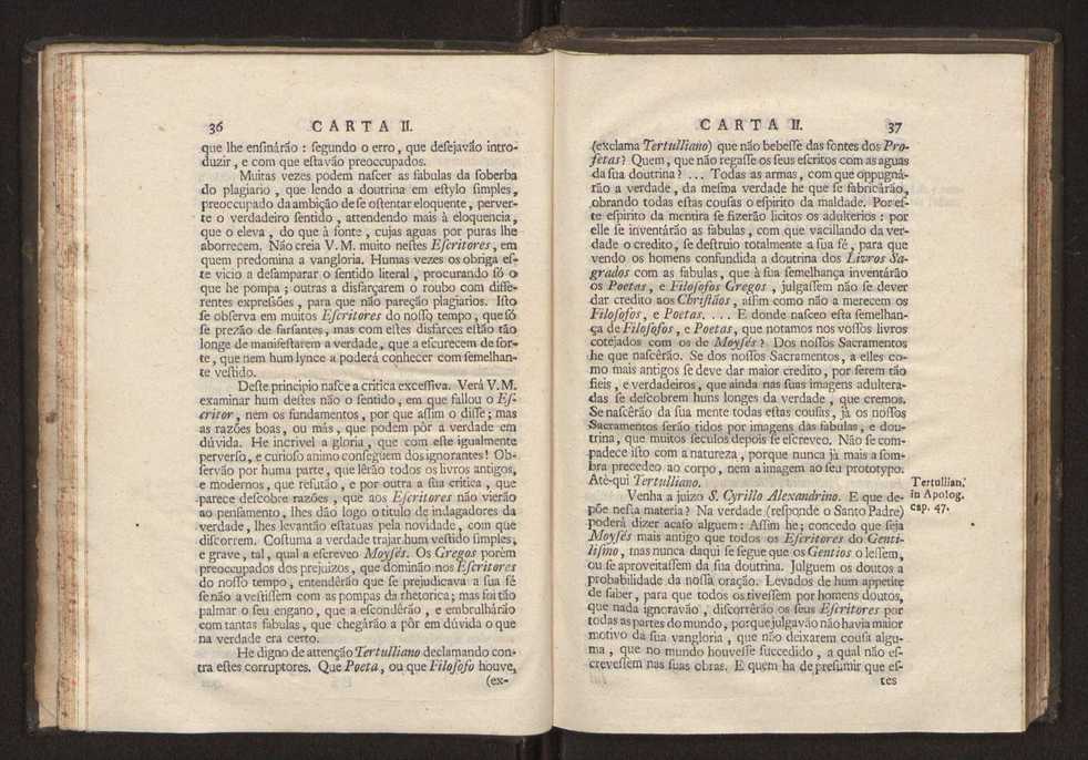 Cartas, em que se d notcia da origem, e progresso das sciencias, escritas ao doutor Jos da Costa Leito por hum seu amigo, e dadas  luz pelo mesmo para utilidade dos curiosos 20