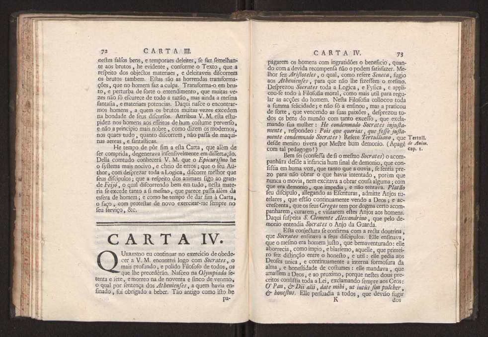 Cartas, em que se d notcia da origem, e progresso das sciencias, escritas ao doutor Jos da Costa Leito por hum seu amigo, e dadas  luz pelo mesmo para utilidade dos curiosos 38