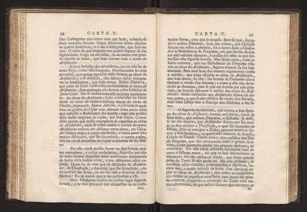 Cartas, em que se d notcia da origem, e progresso das sciencias, escritas ao doutor Jos da Costa Leito por hum seu amigo, e dadas  luz pelo mesmo para utilidade dos curiosos 49