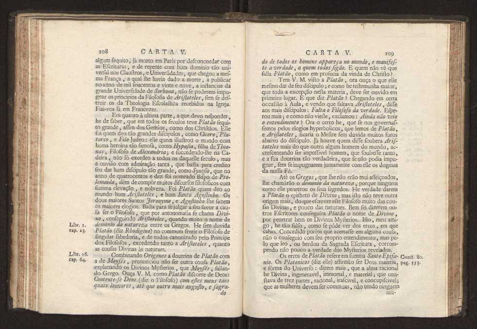 Cartas, em que se d� not�cia da origem, e progresso das sciencias, escritas ao doutor Jos� da Costa Leit�o por hum seu amigo, e dadas � luz pelo mesmo para utilidade dos curiosos 56