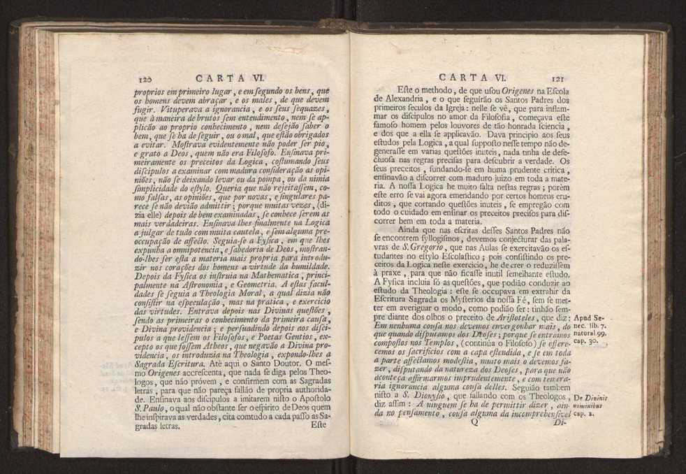 Cartas, em que se d notcia da origem, e progresso das sciencias, escritas ao doutor Jos da Costa Leito por hum seu amigo, e dadas  luz pelo mesmo para utilidade dos curiosos 62