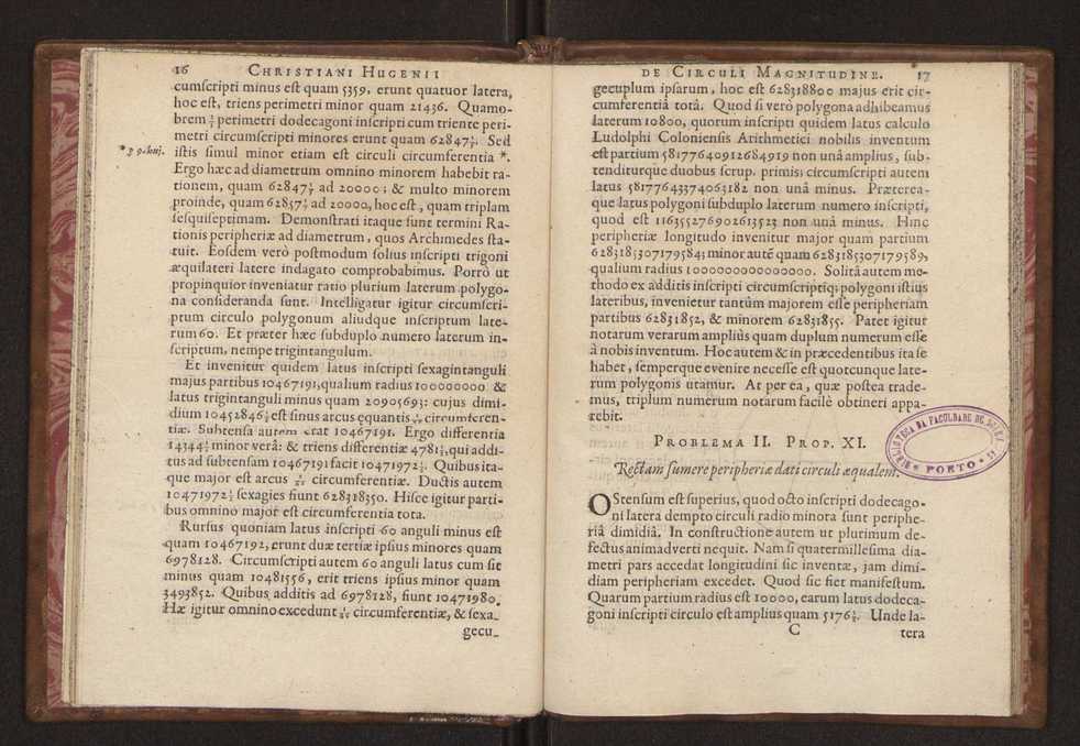 Christiani Hugenii, Const. F. De circuli magnitudine inventa. Accedunt eiusdem Problematum quorundam illustrium constructiones 14