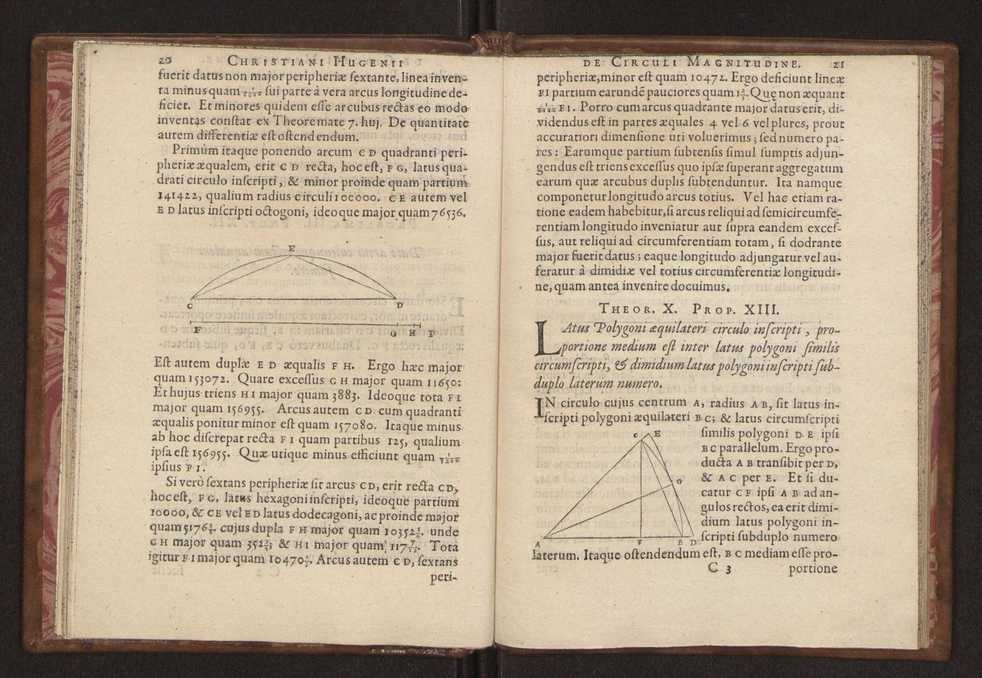 Christiani Hugenii, Const. F. De circuli magnitudine inventa. Accedunt eiusdem Problematum quorundam illustrium constructiones 16