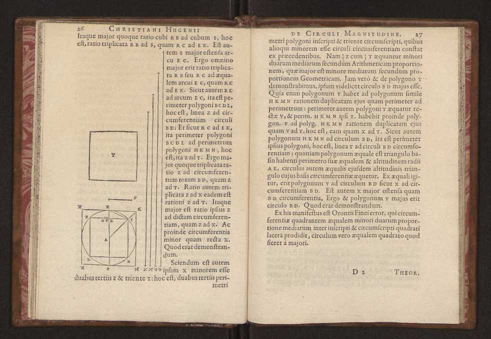 Christiani Hugenii, Const. F. De circuli magnitudine inventa. Accedunt eiusdem Problematum quorundam illustrium constructiones 19