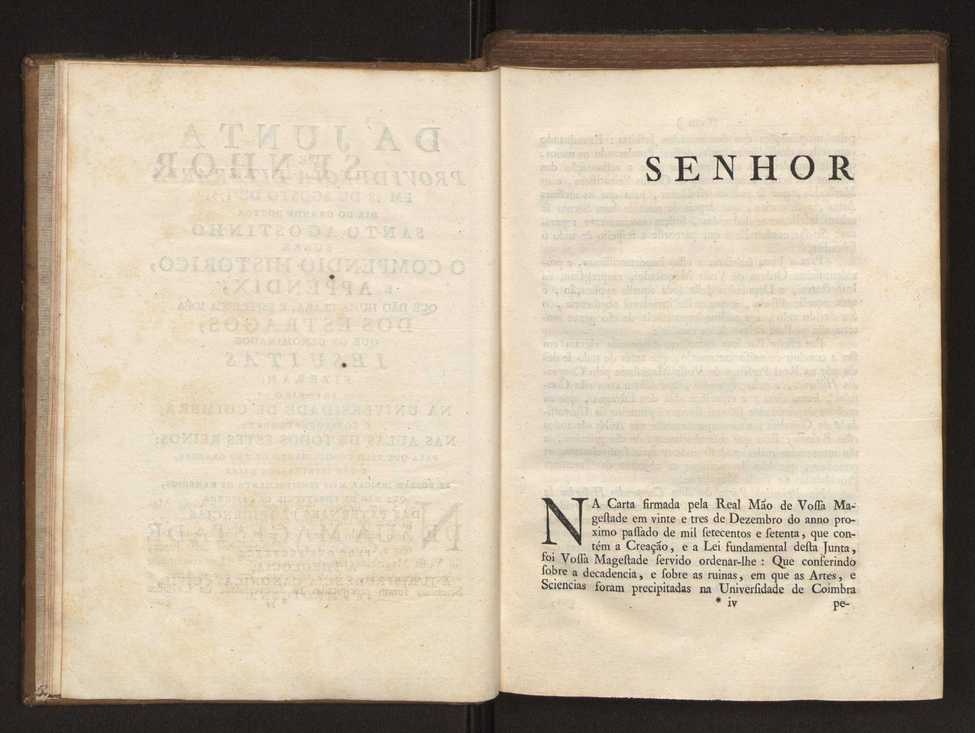 Compendio historico do estado da Universidade de Coimbra no tempo da invaso dos denominados jesuitas e dos estragos feitos nas sciencias e nos professores, e directores que a regiam pelas maquinaes, e publicaes dos novos estatutos por elles fabricados 7