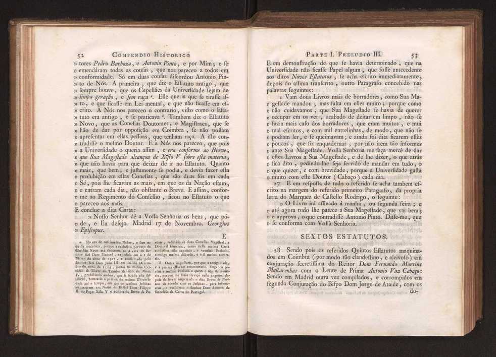 Compendio historico do estado da Universidade de Coimbra no tempo da invaso dos denominados jesuitas e dos estragos feitos nas sciencias e nos professores, e directores que a regiam pelas maquinaes, e publicaes dos novos estatutos por elles fabricados 39