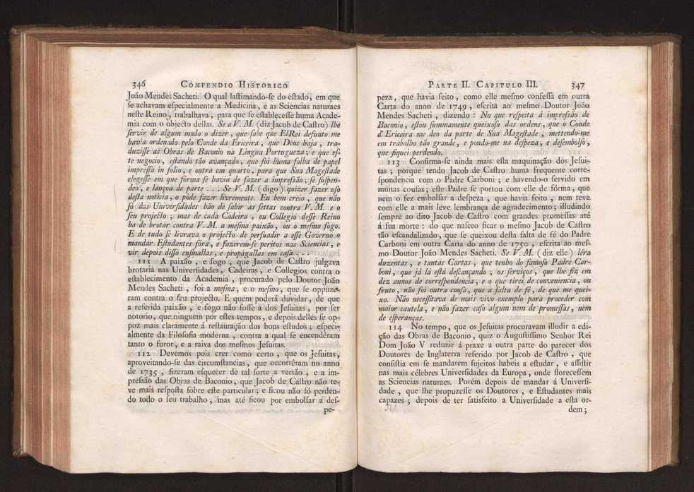 Compendio historico do estado da Universidade de Coimbra no tempo da invaso dos denominados jesuitas e dos estragos feitos nas sciencias e nos professores, e directores que a regiam pelas maquinaes, e publicaes dos novos estatutos por elles fabricados 185