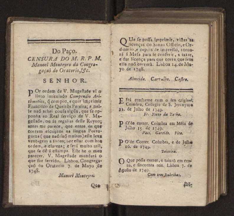 Compendio arithmetico : obra muito util para principiantes aprenderem com facilidade todas as especies de conta, & saberem usar dellas, com suas taboas no fim, em que se achara diminuidas as moedas de ouro deste reyno ... 7