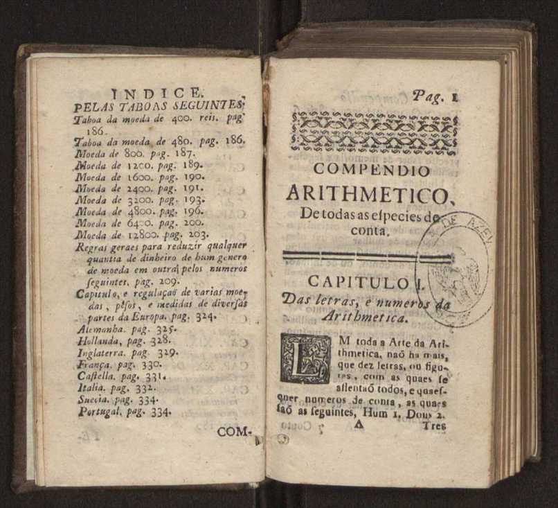 Compendio arithmetico : obra muito util para principiantes aprenderem com facilidade todas as especies de conta, & saberem usar dellas, com suas taboas no fim, em que se achara diminuidas as moedas de ouro deste reyno ... 9