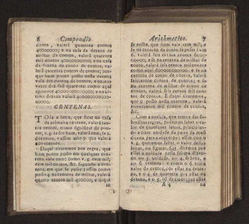 Compendio arithmetico : obra muito util para principiantes aprenderem com facilidade todas as especies de conta, & saberem usar dellas, com suas taboas no fim, em que se achara diminuidas as moedas de ouro deste reyno ... 12