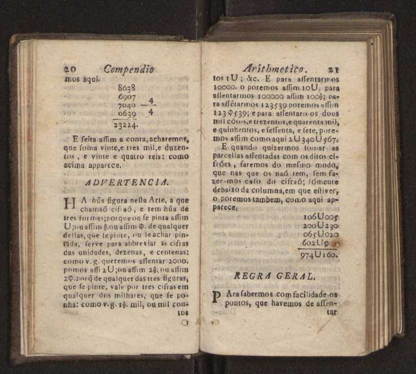 Compendio arithmetico : obra muito util para principiantes aprenderem com facilidade todas as especies de conta, & saberem usar dellas, com suas taboas no fim, em que se achara diminuidas as moedas de ouro deste reyno ... 19