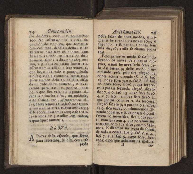 Compendio arithmetico : obra muito util para principiantes aprenderem com facilidade todas as especies de conta, & saberem usar dellas, com suas taboas no fim, em que se achara diminuidas as moedas de ouro deste reyno ... 21