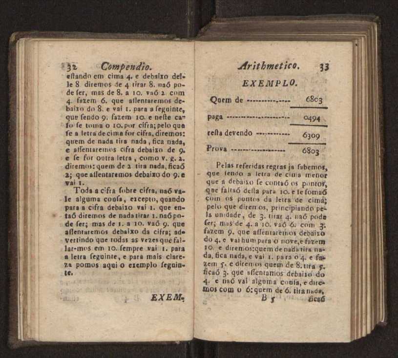 Compendio arithmetico : obra muito util para principiantes aprenderem com facilidade todas as especies de conta, & saberem usar dellas, com suas taboas no fim, em que se achara diminuidas as moedas de ouro deste reyno ... 25