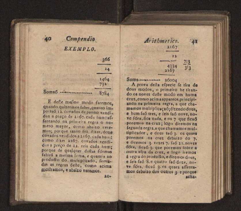 Compendio arithmetico : obra muito util para principiantes aprenderem com facilidade todas as especies de conta, & saberem usar dellas, com suas taboas no fim, em que se achara� diminuidas as moedas de ouro deste reyno ... 29