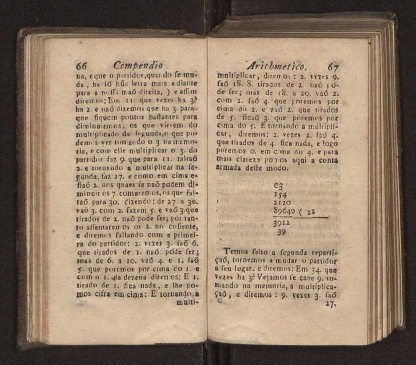 Compendio arithmetico : obra muito util para principiantes aprenderem com facilidade todas as especies de conta, & saberem usar dellas, com suas taboas no fim, em que se achara diminuidas as moedas de ouro deste reyno ... 42