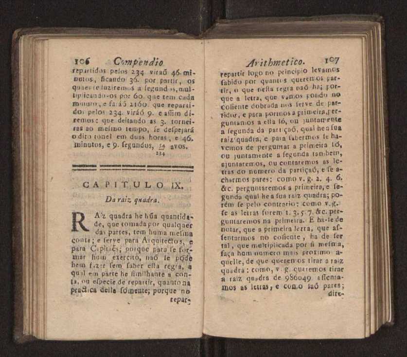 Compendio arithmetico : obra muito util para principiantes aprenderem com facilidade todas as especies de conta, & saberem usar dellas, com suas taboas no fim, em que se achara diminuidas as moedas de ouro deste reyno ... 62