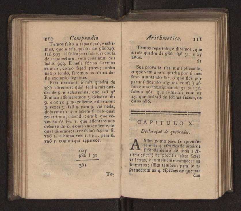 Compendio arithmetico : obra muito util para principiantes aprenderem com facilidade todas as especies de conta, & saberem usar dellas, com suas taboas no fim, em que se achara diminuidas as moedas de ouro deste reyno ... 64