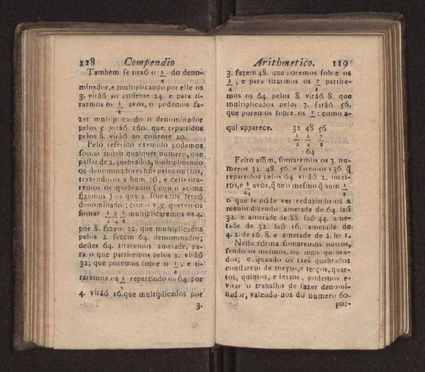 Compendio arithmetico : obra muito util para principiantes aprenderem com facilidade todas as especies de conta, & saberem usar dellas, com suas taboas no fim, em que se achara diminuidas as moedas de ouro deste reyno ... 68