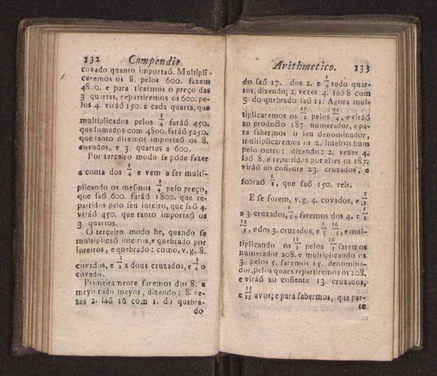 Compendio arithmetico : obra muito util para principiantes aprenderem com facilidade todas as especies de conta, & saberem usar dellas, com suas taboas no fim, em que se achara diminuidas as moedas de ouro deste reyno ... 75