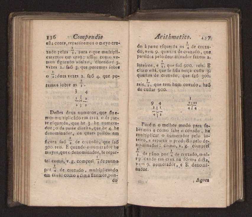 Compendio arithmetico : obra muito util para principiantes aprenderem com facilidade todas as especies de conta, & saberem usar dellas, com suas taboas no fim, em que se achara diminuidas as moedas de ouro deste reyno ... 77