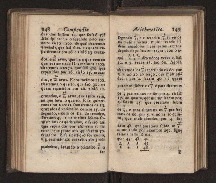 Compendio arithmetico : obra muito util para principiantes aprenderem com facilidade todas as especies de conta, & saberem usar dellas, com suas taboas no fim, em que se achara diminuidas as moedas de ouro deste reyno ... 83