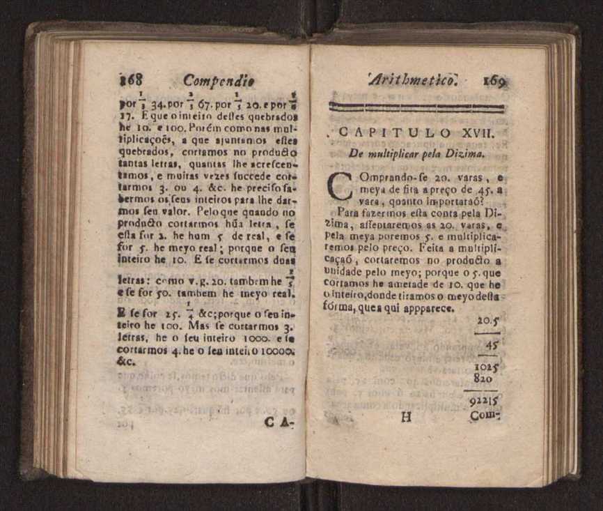 Compendio arithmetico : obra muito util para principiantes aprenderem com facilidade todas as especies de conta, & saberem usar dellas, com suas taboas no fim, em que se achara diminuidas as moedas de ouro deste reyno ... 93