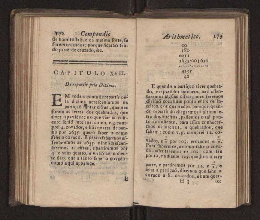 Compendio arithmetico : obra muito util para principiantes aprenderem com facilidade todas as especies de conta, & saberem usar dellas, com suas taboas no fim, em que se achara diminuidas as moedas de ouro deste reyno ... 95