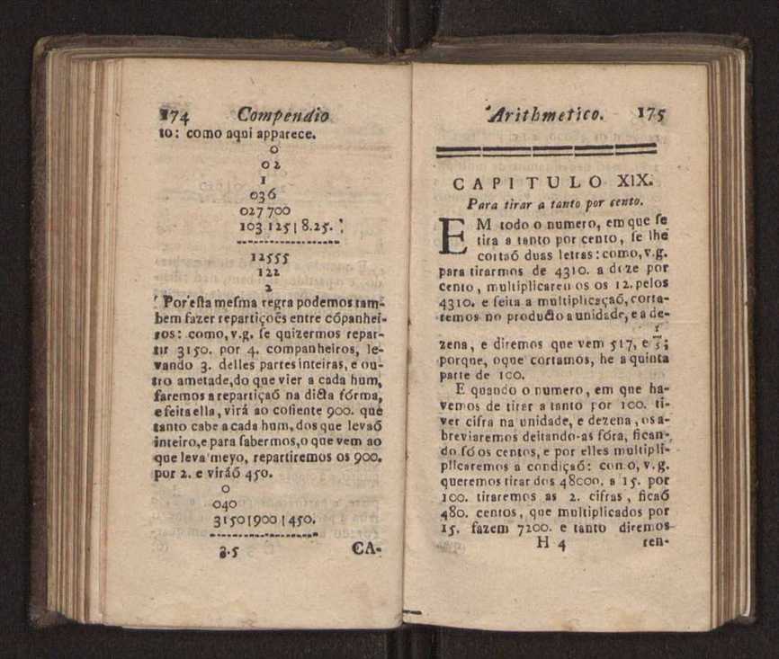 Compendio arithmetico : obra muito util para principiantes aprenderem com facilidade todas as especies de conta, & saberem usar dellas, com suas taboas no fim, em que se achara diminuidas as moedas de ouro deste reyno ... 96