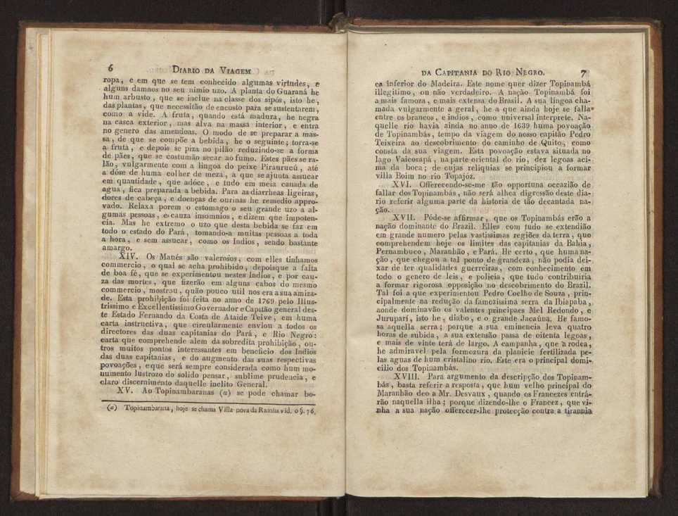 Diario da viagem que em visita, e correio das povoaes da Capitania de S. Joze do Rio Negro fez o ouvidor,... Francisco Xavier Ribeiro de Sampaio, no anno de 1774 e 1775 7