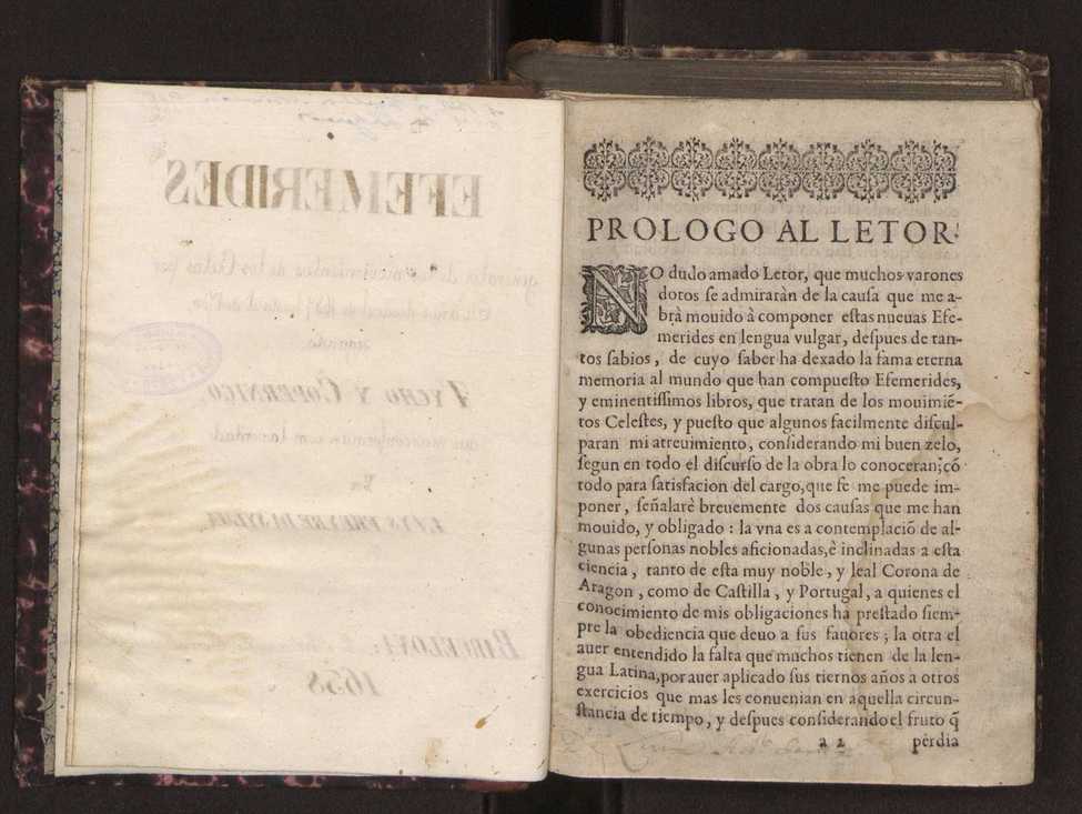 Efemerides generales de los movimientos de los Cielos por 64 aos desde el de 1637 hasta el de 1700, segundo Fycho y Copernico, que mas conforman la verdad 4