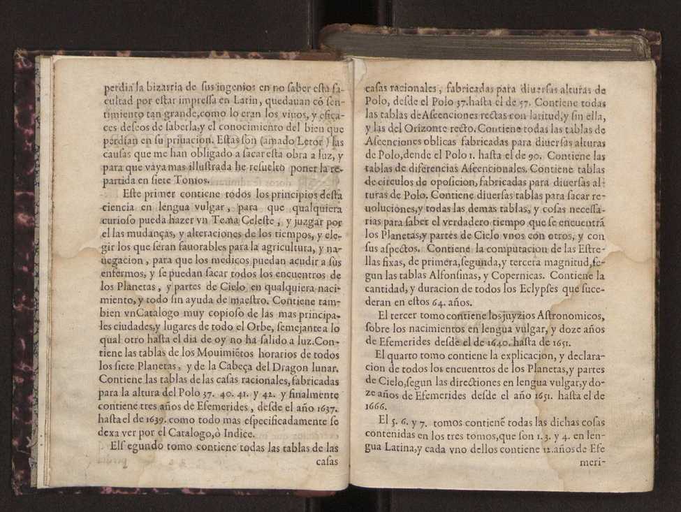 Efemerides generales de los movimientos de los Cielos por 64 aos desde el de 1637 hasta el de 1700, segundo Fycho y Copernico, que mas conforman la verdad 5