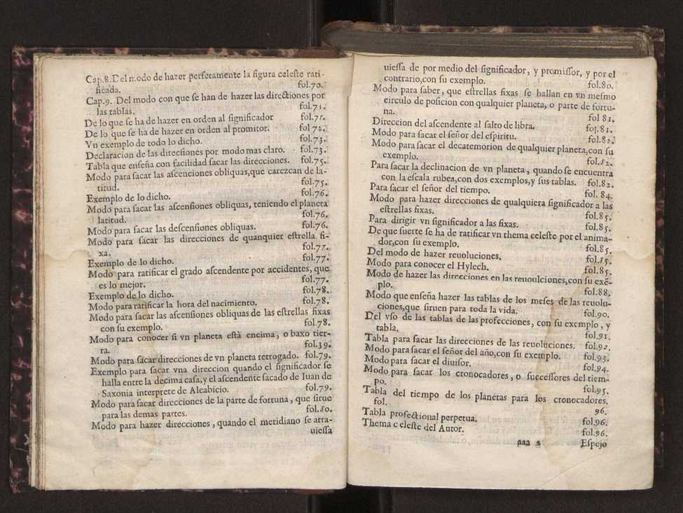 Efemerides generales de los movimientos de los Cielos por 64 aos desde el de 1637 hasta el de 1700, segundo Fycho y Copernico, que mas conforman la verdad 12