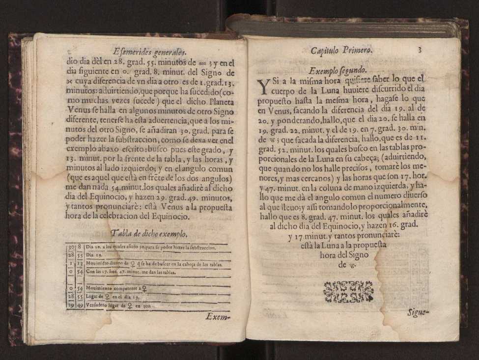 Efemerides generales de los movimientos de los Cielos por 64 aos desde el de 1637 hasta el de 1700, segundo Fycho y Copernico, que mas conforman la verdad 17