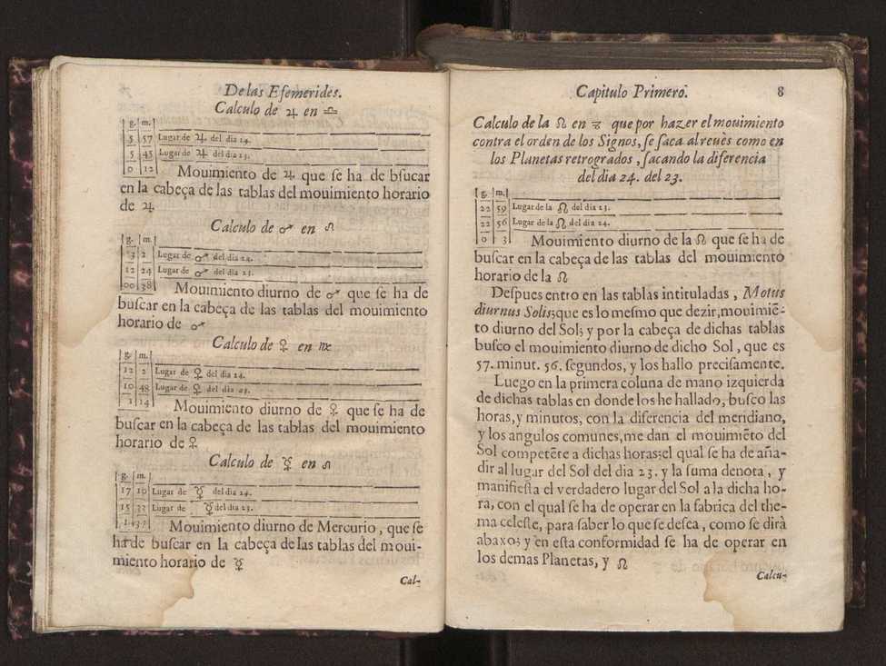 Efemerides generales de los movimientos de los Cielos por 64 aos desde el de 1637 hasta el de 1700, segundo Fycho y Copernico, que mas conforman la verdad 22