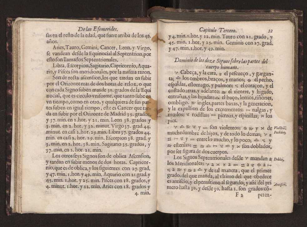Efemerides generales de los movimientos de los Cielos por 64 aos desde el de 1637 hasta el de 1700, segundo Fycho y Copernico, que mas conforman la verdad 36