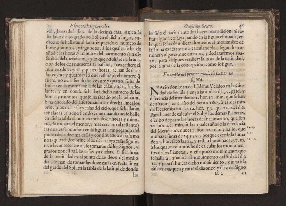 Efemerides generales de los movimientos de los Cielos por 64 aos desde el de 1637 hasta el de 1700, segundo Fycho y Copernico, que mas conforman la verdad 60