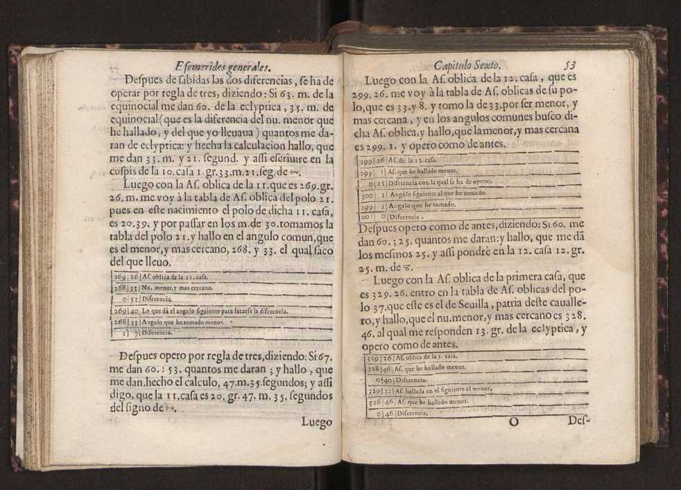 Efemerides generales de los movimientos de los Cielos por 64 aos desde el de 1637 hasta el de 1700, segundo Fycho y Copernico, que mas conforman la verdad 67