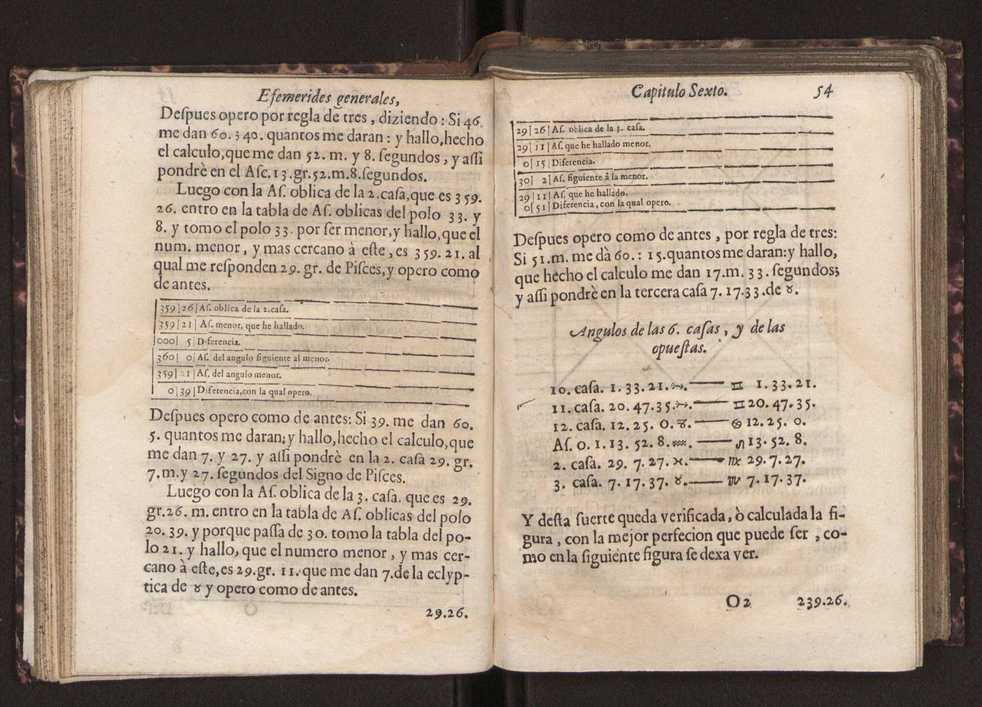 Efemerides generales de los movimientos de los Cielos por 64 aos desde el de 1637 hasta el de 1700, segundo Fycho y Copernico, que mas conforman la verdad 68