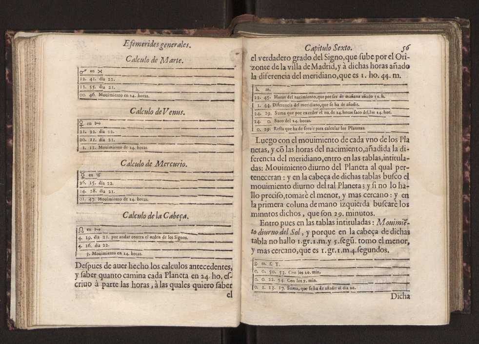 Efemerides generales de los movimientos de los Cielos por 64 aos desde el de 1637 hasta el de 1700, segundo Fycho y Copernico, que mas conforman la verdad 70