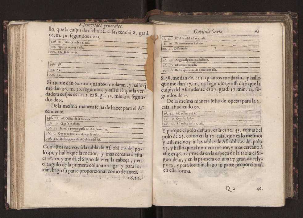 Efemerides generales de los movimientos de los Cielos por 64 aos desde el de 1637 hasta el de 1700, segundo Fycho y Copernico, que mas conforman la verdad 76