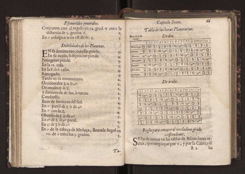 Efemerides generales de los movimientos de los Cielos por 64 aos desde el de 1637 hasta el de 1700, segundo Fycho y Copernico, que mas conforman la verdad 80